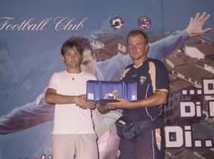 2003: Tommaso Rocchi riceve da Gabriele Guastella il 1° Leone d'Argento