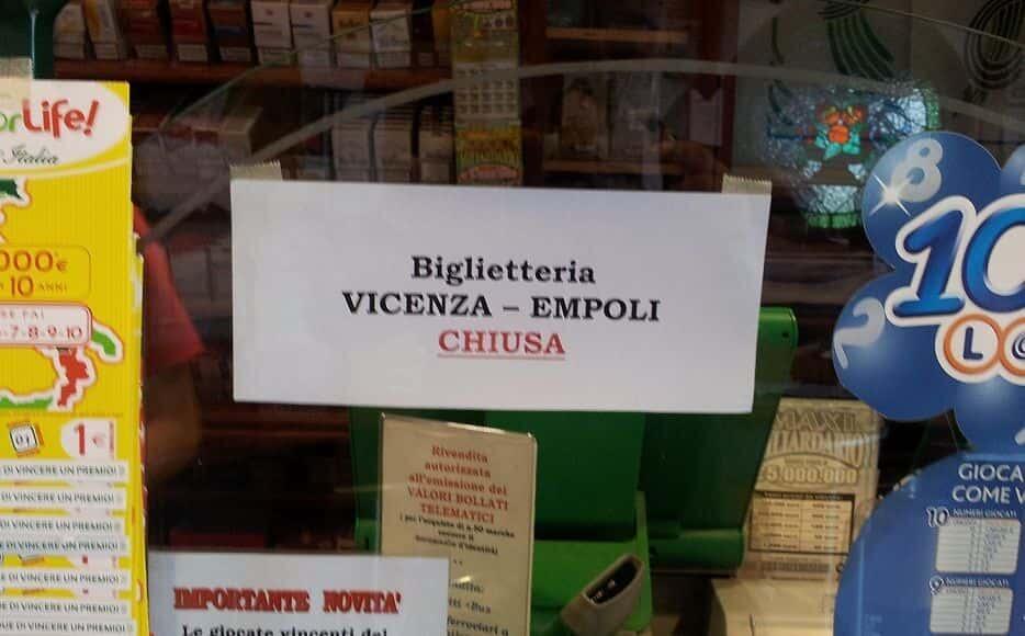Foto biglietteria chiusa Empoli