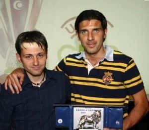 Maggio 2007: Pratali con il Leone d'Argento insieme a Guastella