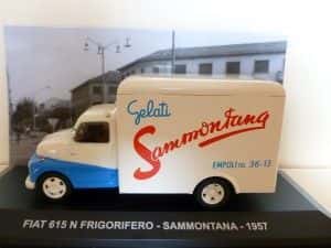Il modellino Fiat 615N della Sammontana Gelati, in scala 1/43