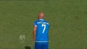 Massimo Maccarone con la maglia numero 7