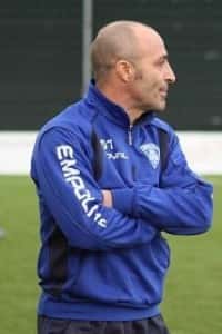 Mister Cecchi, il tecnico della formazione Allievi dell'Empoli