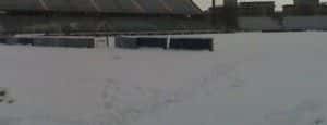Stadio Castellani con neve