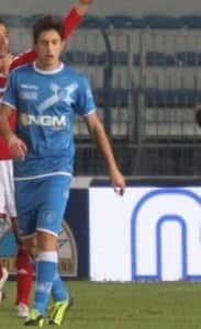Luca Castiglia in maglia azzurra