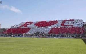 Una splendida coreografia dei tifosi della Reggina