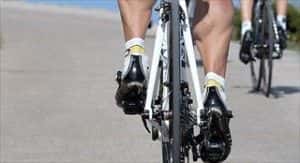 Pedali ciclista corsa