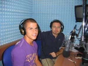Giacomo Cioni intervista Sebastian Giovinco negli studi di Radio Lady nel 2008