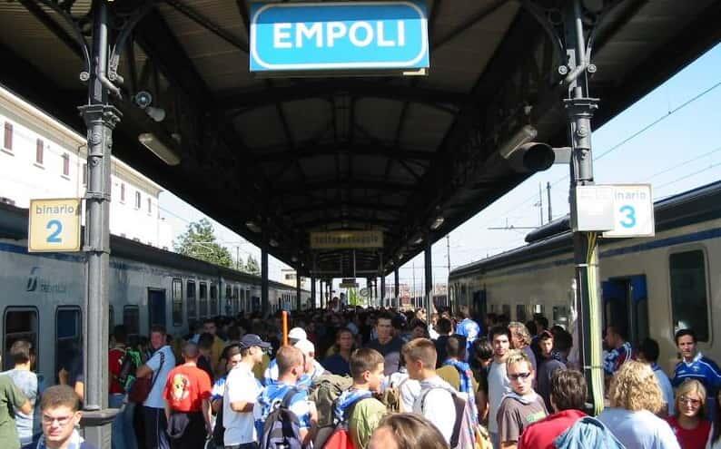 Tifosi empoli treno