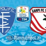 PRIMAVERA TIM CUP | Empoli – Carpi: 1-0 e gli azzurri vanno al 2° Turno