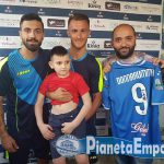 I due “marziani” in campo per beneficenza con i bambini di Boscoreale (NA)