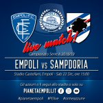 Natale amaro per gli azzurri. Batosta casalinga con la Samp che passa 4-2
