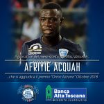 E’ Afriyie Acquah il “Giocatore del mese – Orme Azzurre/Banca AltaToscana” di Ottobre