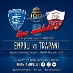 Un Empoli non brillante riesce a prendere un punto nel deserto del Castellani: 1-1 con il Trapani