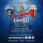 Un punto (sofferto) che ci fa terminare il 2020 da primi in classifica: Al Castellani finisce 1-1 con l’Ascoli