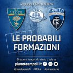 Lecce-Empoli: le probabili formazioni