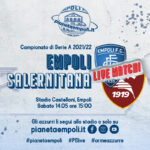 Gli azzurri si congedano dal Castellani con un pari e tanto rammarico per quanto sbagliato. Finisce 1-1 con la Salernitana