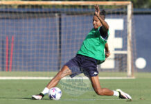 Ebuehi nel dopo gara a Palermo