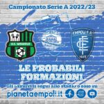 Sassuolo-Empoli: le probabili formazioni