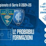 Lecce-Empoli: le probabili formazioni