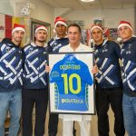 Azzurri in visita all’Ospedale San Giuseppe