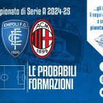 Empoli-Milan: le probabili formazioni