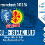 Sono nove i gol azzurri nella prima uscita amichevole contro il Castelfiorentino