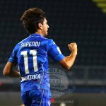 Stiven Shpendi nel dopo gara a Frosinone