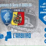 L’arbitro di Empoli-Catanzaro