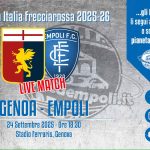 Perdiamo a Marassi ed usciamo dalla Coppa ma la prestazione è incoraggiante. Vince 3-1 il Grifone