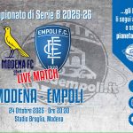 Azzurri rimontanti al Braglia da un Modena che sta bene. Vincono i canarini 2-1