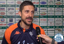 Mister Dionisi nel dopo gara a Castellammare