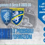 Empoli-Frosinone: le probabile formazioni