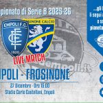 Ottima prestazione e buon punto contro la capolista. Al Castellani finisce 1-1 con il Frosinone