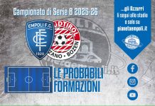 Empoli-SudTirol: le probabili formazioni