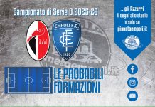 Bari-Empoli: le probabili formazioni