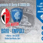 Notte stregata a Bari. Giochiamo 75 minuti in dieci, il cuore non basta e la perdiamo 2-1