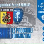 Catanzaro-Empoli: le probabili formazioni