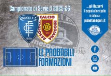 Empoli-Reggiana: le probabili formazioni