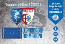 Empoli-Mantova: le probabili formazioni