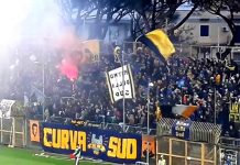 Curva Ospiti | I tifosi della Juve Stabia