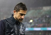 Mister Dionisi nel dopo gara a Palermo