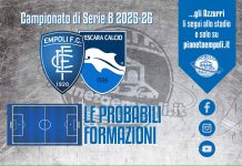 Empoli-Pescara: le probabili formazioni