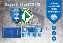 Empoli-Avellino: le probabili formazioni