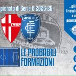 Padova-Empoli: le probabili formazioni