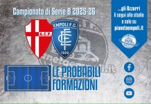 Padova-Empoli: le probabili formazioni