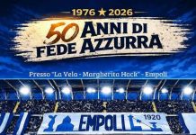 Si festeggiano i 50 anni del tifo organizzato azzurro