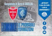 Monza-Empoli: le probabili formazioni