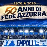 50 anni di fede azzurra: comincia il conto alla rovescia locandina empoli tifosi festa 50 anni anniversario