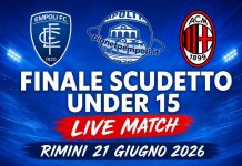 Tre anni dopo ancora finale maledetta per gli under 15. Perdiamo 2-0 contro il Milan