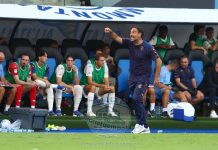 Mister Pagliuca nel dopo gara a Pisa